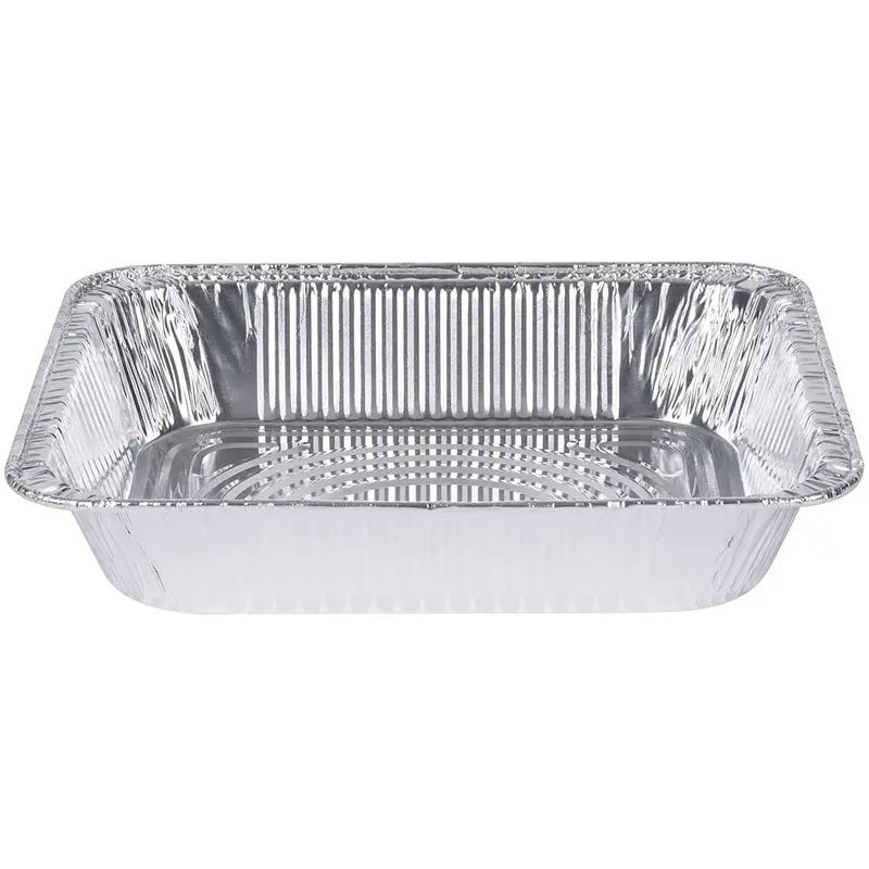 Extra-Deep 9" X 13" Half-Size Heavy-Gauge Aluminum Roasting Pan 1