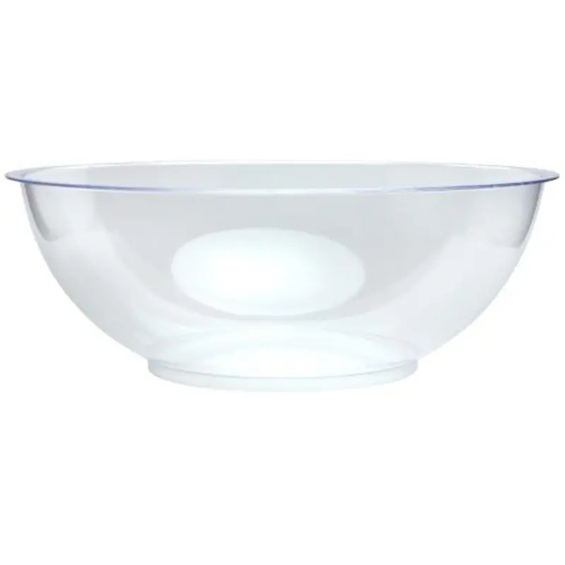 Extra-Large 160Oz Clear Heavy-Duty Plastic Serving Bowl 1