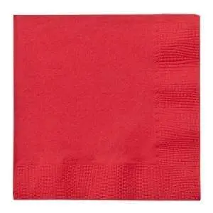 Eye-Catching Red Beverage Napkins For Cocktail And Bar Service 1