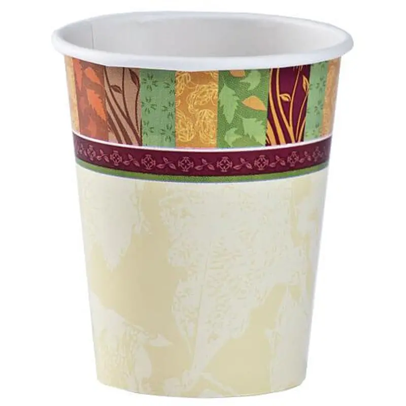 Fall-Themed Heavyweight 9Oz Paper Cups (12-Pack) 1