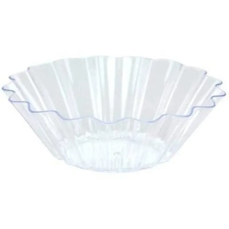 Fanflair Mini Serving Dish – Clear Plastic Accent Plate 1