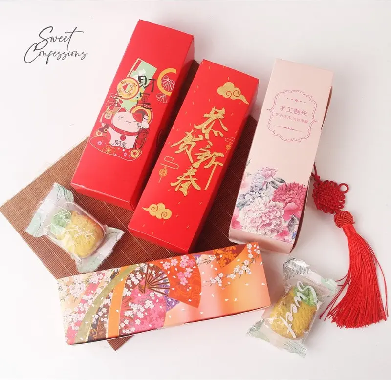 Floral 3-Cavity Mooncake Box – Premium Packaging For Cakes & Sweet Gifts 1