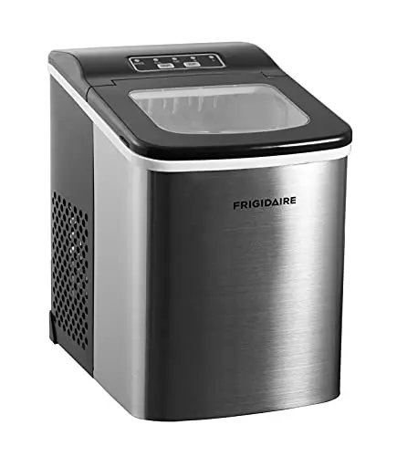 Frigidaire Efic-B-Ss Countertop Ice Maker – Black Stainless Steel Design 1