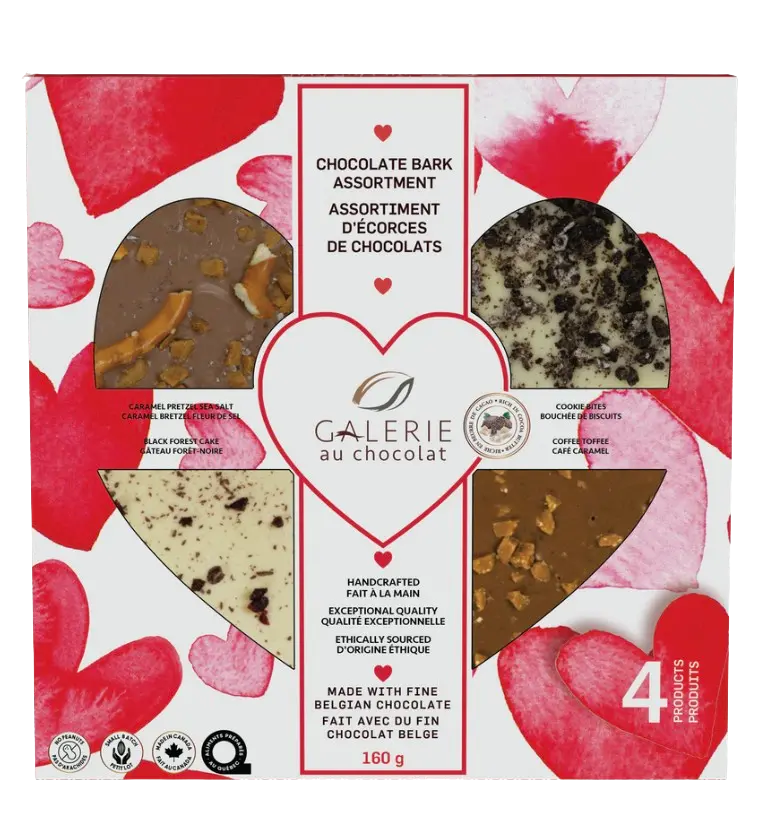 Galerie Au Chocolat Heart-Shaped Chocolate Bark Assortment 1