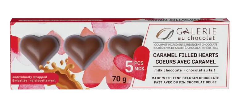 Galerie Au Chocolat Milk Chocolate Caramel Heart Confections 1