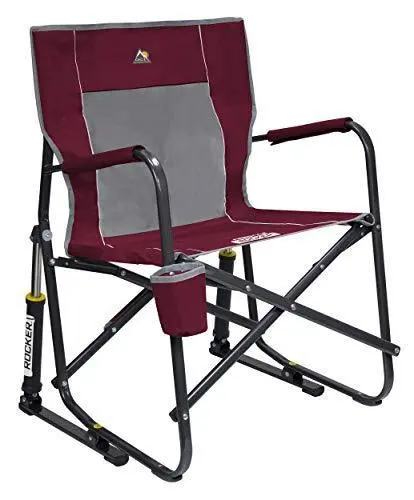Gci Outdoor Freestyle Rocker – Portable Folding Rocking Chair With Smooth Motion, Cinnamon Finish 1