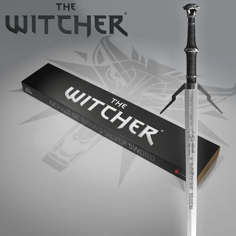 Geralt’S Silver Witcher Sword Replica 1