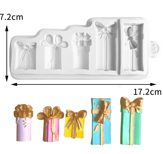 Gift Box-Shaped Silicone Mould For Chocolates, Candies, And Treats 1