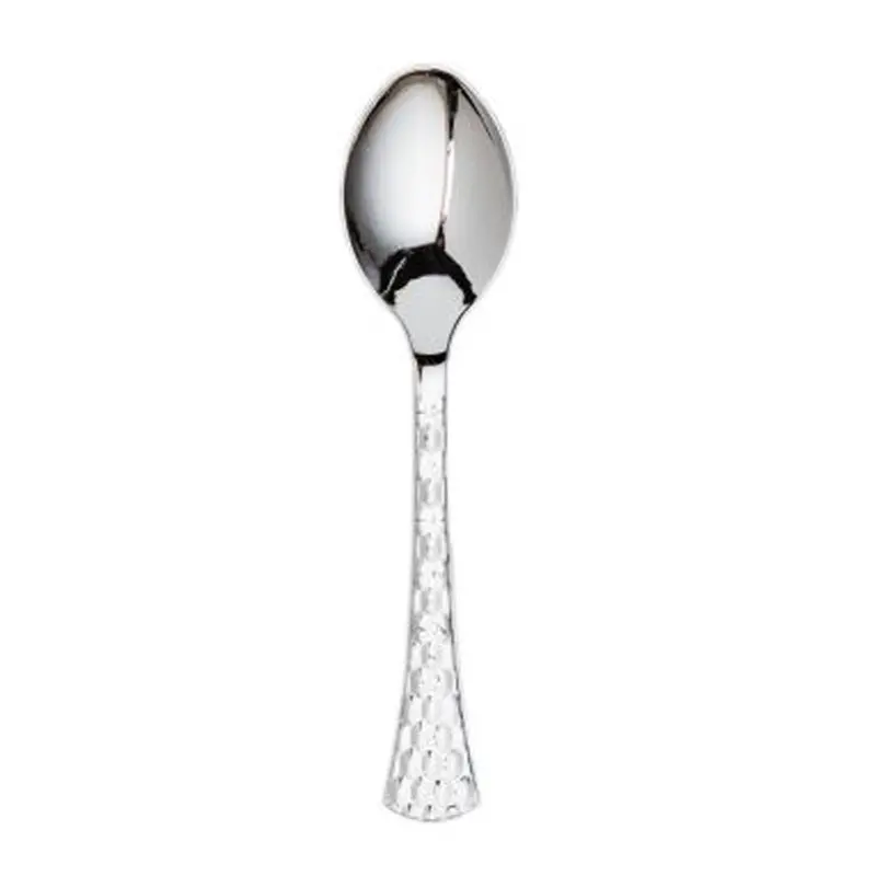 Glamour Collection – Silver Heavyweight Plastic Table Spoons (20-Pack) 1