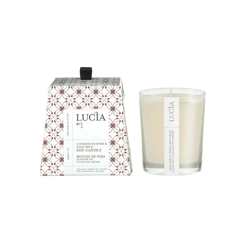 Goat Milk & Linseed Scented Soy Candle 1