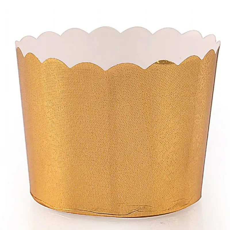 Gold Floral Patterned Baking Cups – 20 Count 1