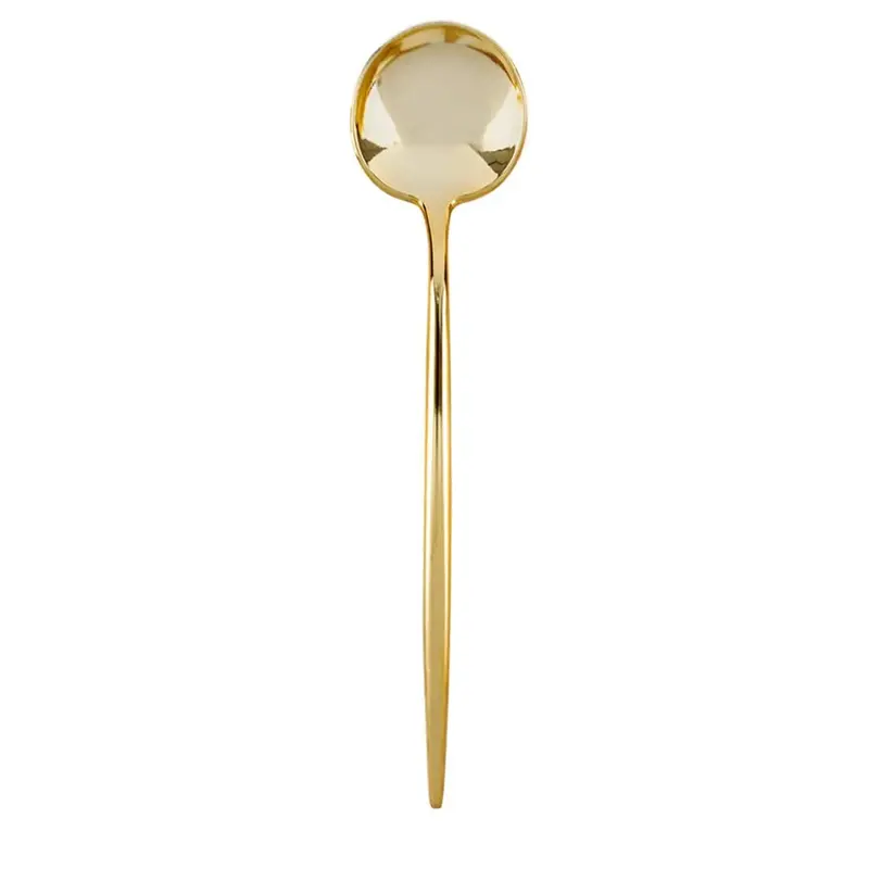 Gold-Tone Plastic Novelty Soup Spoon 1