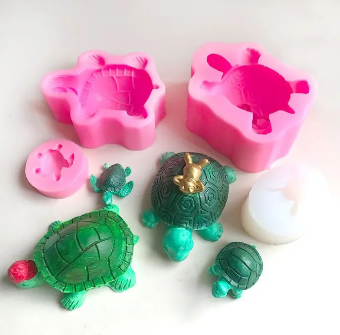 Guilinggao Tortoise-Shaped Silicone Mold – For Jelly, Fondant, Chocolate & Asian Dessert Decoration 1
