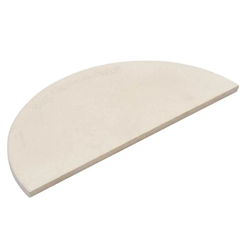 Half-Moon Conveggtor Plate – Ceramic Heat Diffuser For Large Big Green Egg 1