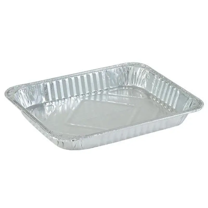 Half-Size 9 X 13-Inch Shallow Disposable Aluminum Baking Pan — Medium Depth 1