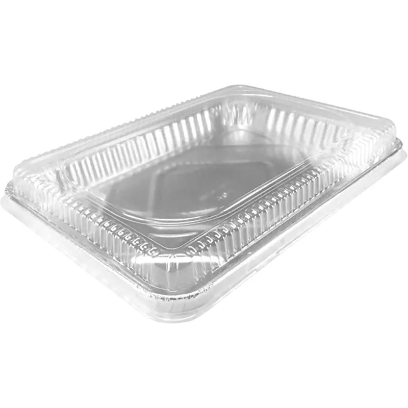 Half-Size Heavyweight Aluminum Cookie Sheet With Plastic Dome Lid – 15-Pack 1