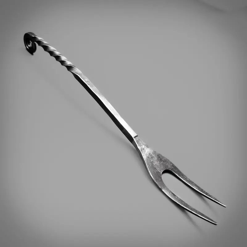 Hand-Forged Stainless Steel Fork – Artisan Dining Utensil 1