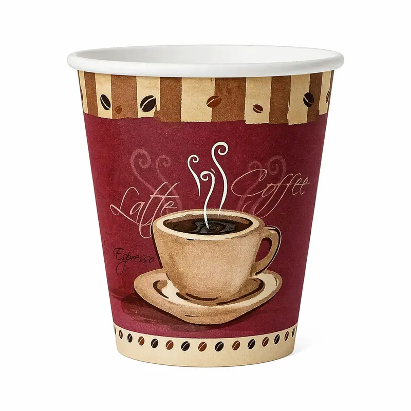 Heaven Brand 8 Oz White Poly-Coated Paper Cups – Compact Hot & Cold Beverage Cups, Bulk Pack 1