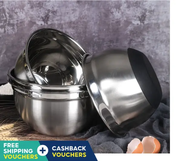 Heavy-Duty Anti-Slip Mixing Bowl – Stainless Steel Kitchen Basin For Baking, Whisking & Food Prep 1