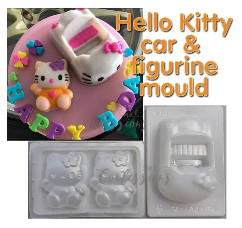 Hello Kitty Car Jelly Mold – Agar-Agar And Chocolate Shaping Tool For Kids’ Treats 1