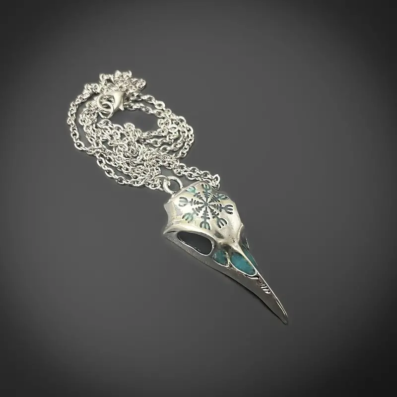 Helm Of Awe Raven Talisman Pendant 1
