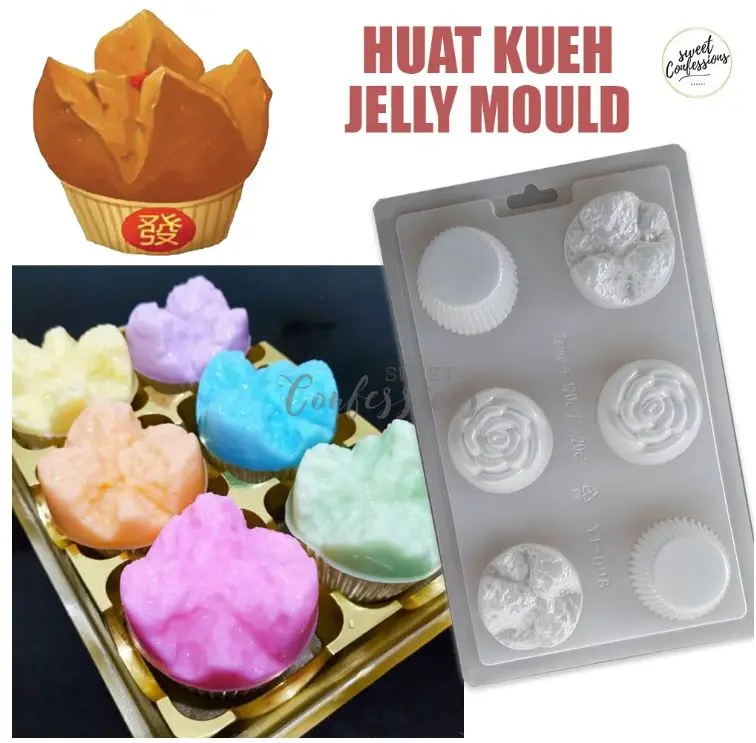 Huat Kueh Prosperity Cake Mold – Steamed Rose-Flavored Agar-Agar And Traditional Steam Cake Form 1