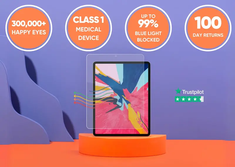 Ipad Blue Light Screen Protector – Precision-Cut, Anti-Fingerprint, And Matte Finish 1