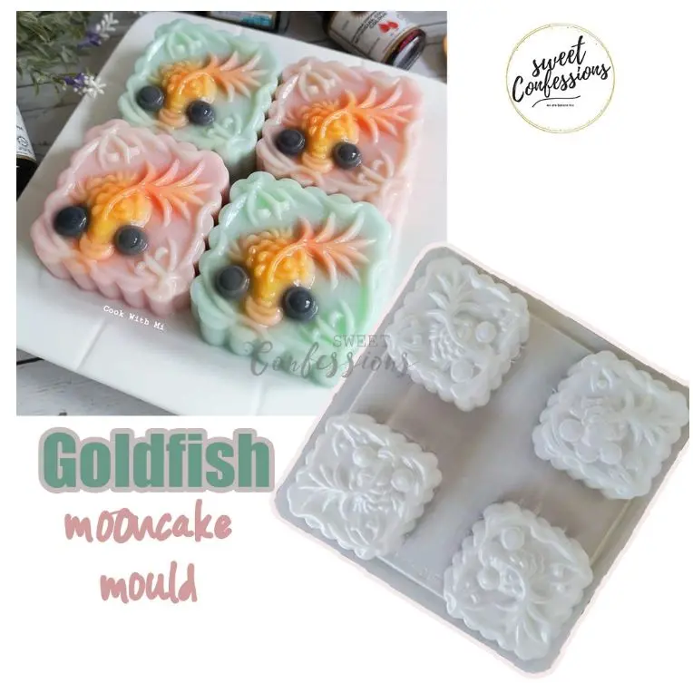 Koi Fish Mooncake Mold – Auspicious Goldfish-Shaped Jelly And Agar-Agar Dessert Template 1