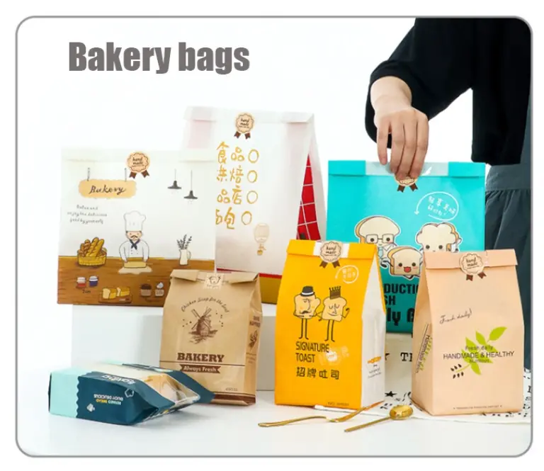 Kraft Paper Toast & Bun Wrappers – Eco-Friendly Takeaway Packaging For Croissants, Cookies & Bread 1