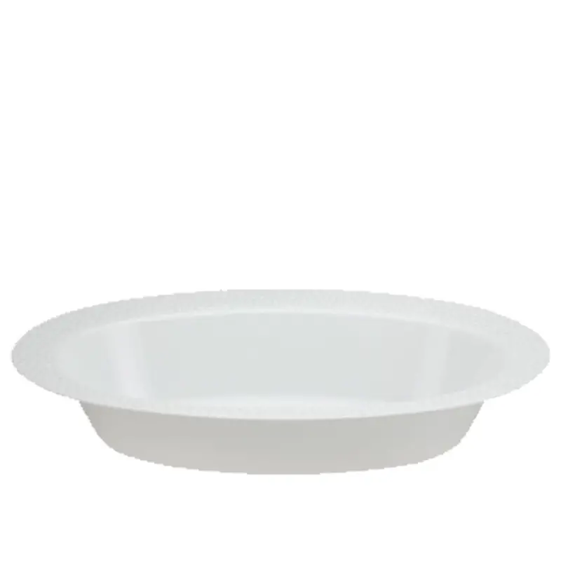 Lillian Collection – 15-Ounce Clear Pebbled Plastic Bowl 1