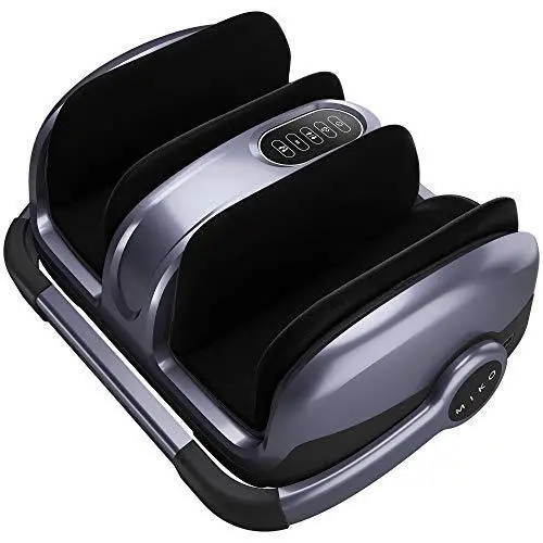 Miko Shiatsu Foot Massager – Reflexology Machine With Heat, Vibration, Kneading & Adjustable Calf Support 1
