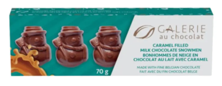 Milk Chocolate Caramel Snowman Confections 1