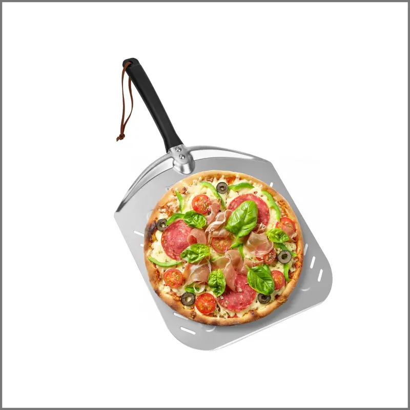 Mimiuo Lightweight Aluminum Perforated Pizza Peel 1