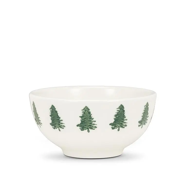 Mini Fir Tree Serving Bowl – Natural Green Ceramic Dish 1