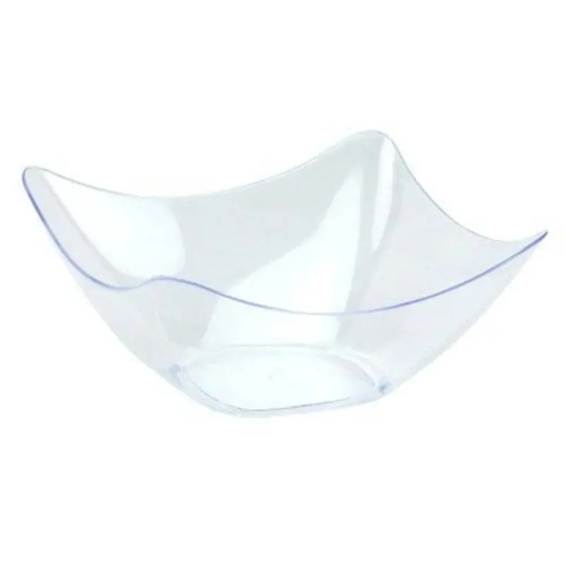 Mini Flutter Bowl – Clear Lightweight Plastic Serving Dish 1