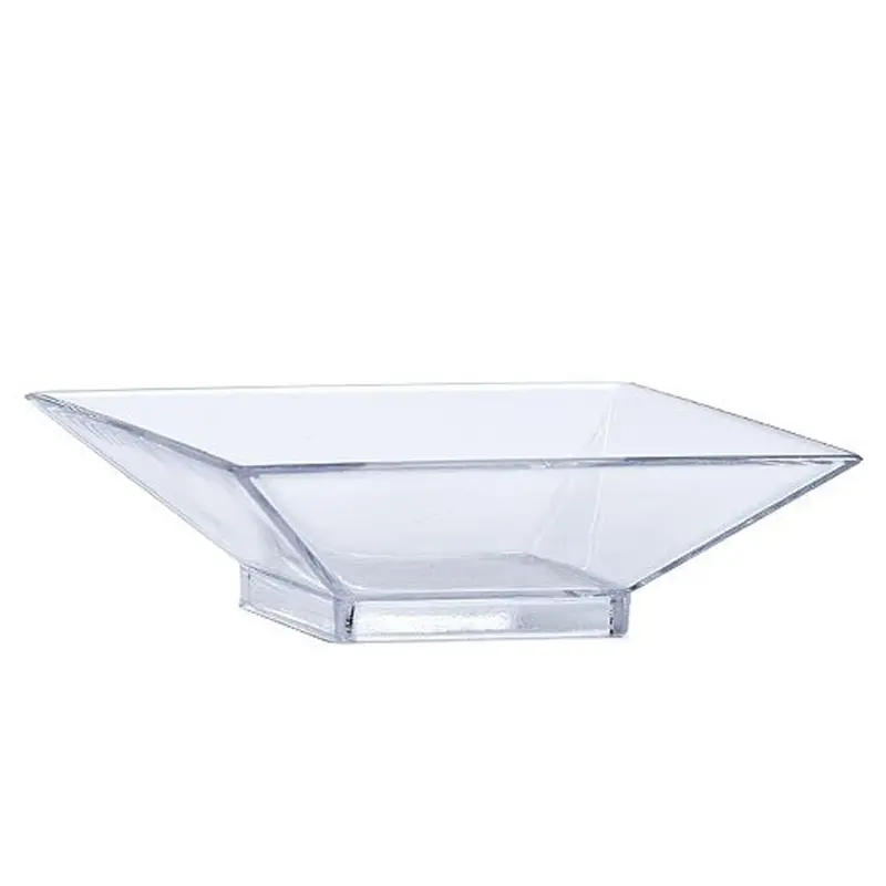 Mini Square Clear Plastic Serving Dish 1