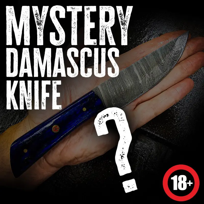 Mystery Damascus Steel Knife – Forged Blade Collector’S Item 1
