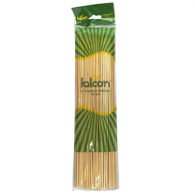 Natural 12-Inch Bamboo Skewers – Eco-Friendly Grilling & Kabob Sticks 1