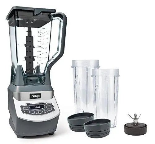 Ninja Bl660 Professional Blender – 1100W Crushing Power, 72-Oz Pitcher & Two 16-Oz Travel Cups (Gray) 1