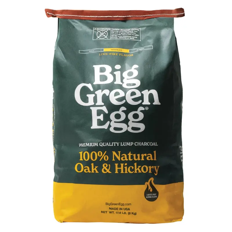 Oak And Hickory Lump Charcoal – 17.6 Lb Bag, All-Natural Fuel 1