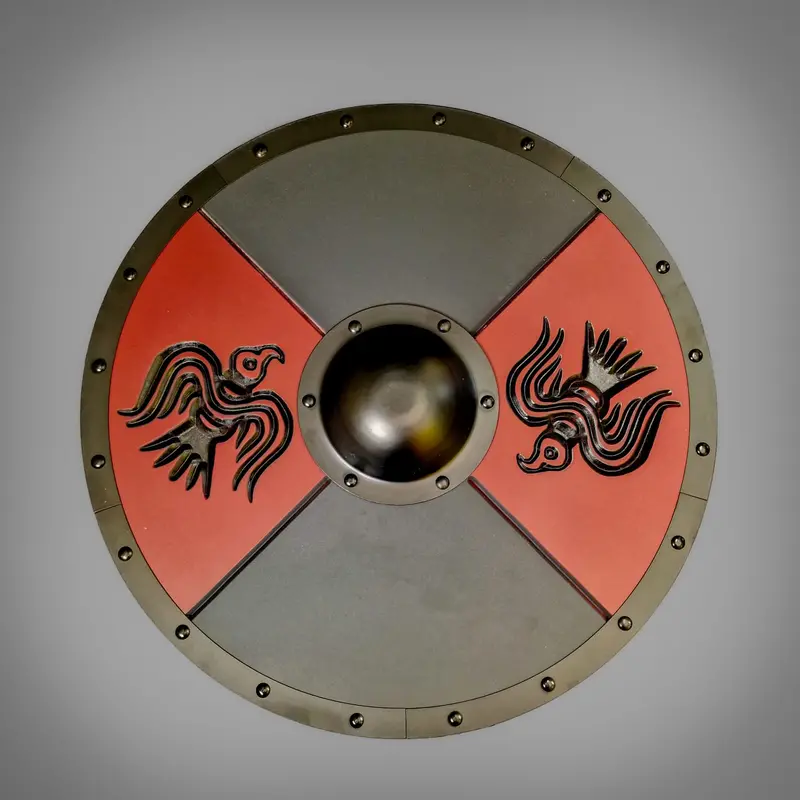 Odin’S Ravens Viking Shield Decorative Piece 1