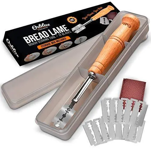 Orblue Artisan Bread Lame – Adjustable Dough Scoring Tool With 12 Replaceable Blades 1