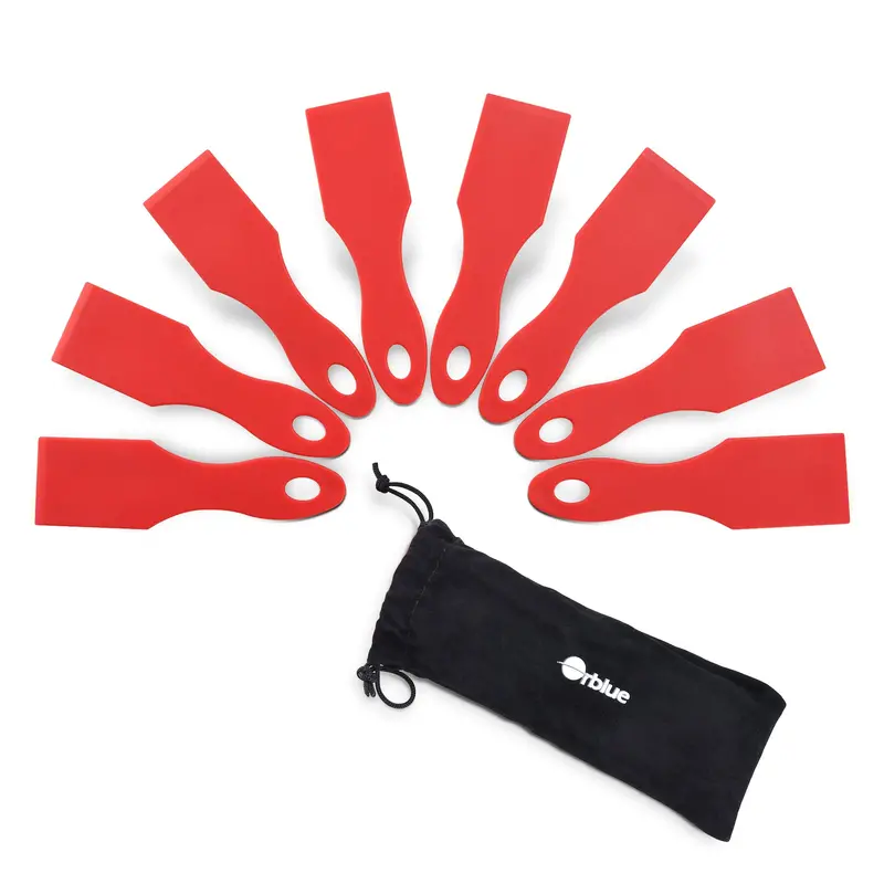 Orblue Raclette Spatula Set Of 8 – Heat-Resistant Nylon Tools With Storage Pouch 1