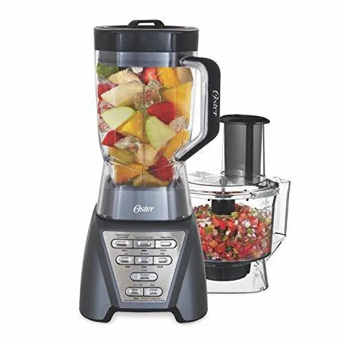 Oster Pro 1200 High-Performance Blender With Tritan Jar & Food Processor Attachment – Metallic Grey 1