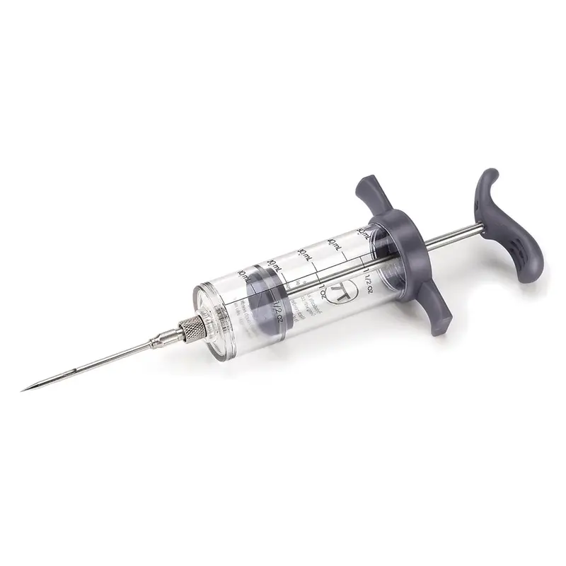 Outset Adjustable Marinade Injector With Detachable Stainless Steel Needle 1