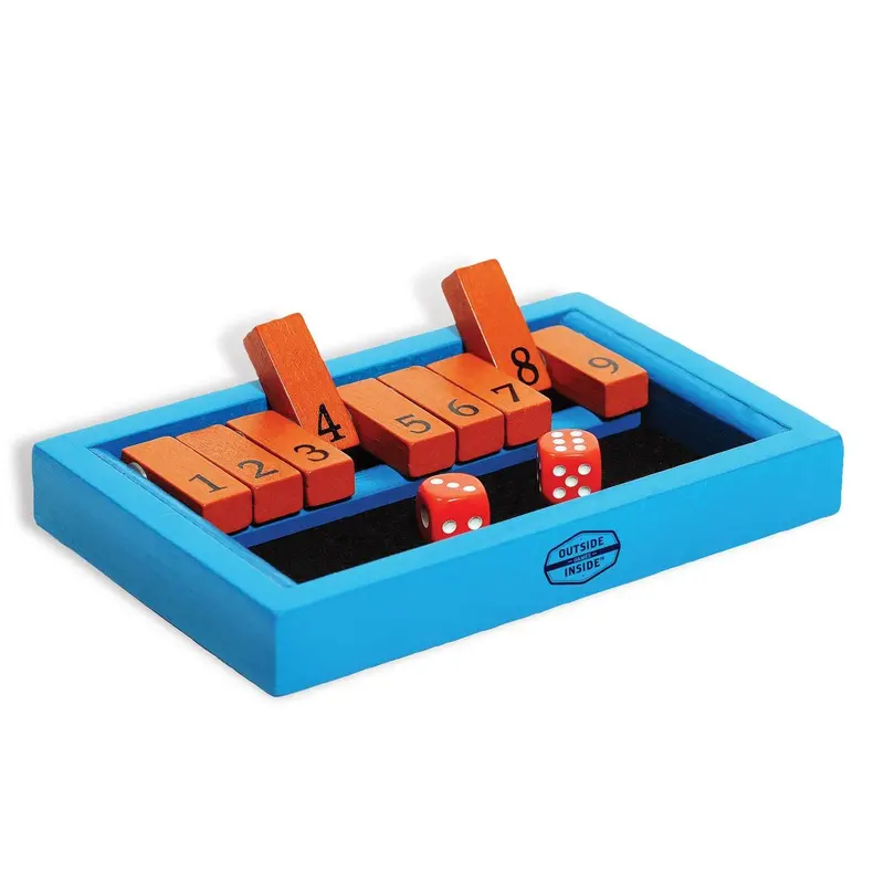 Outside Inside Backpack Game – Shut The Box Travel Edition 1