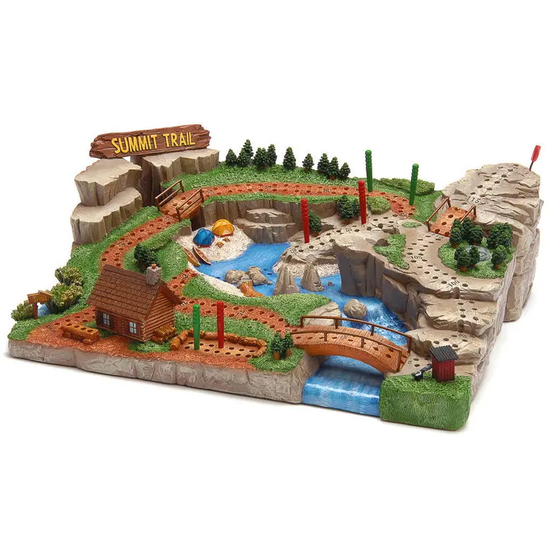 Outside Inside Summit Trail Cribbage Board – Portable Wooden Design 1