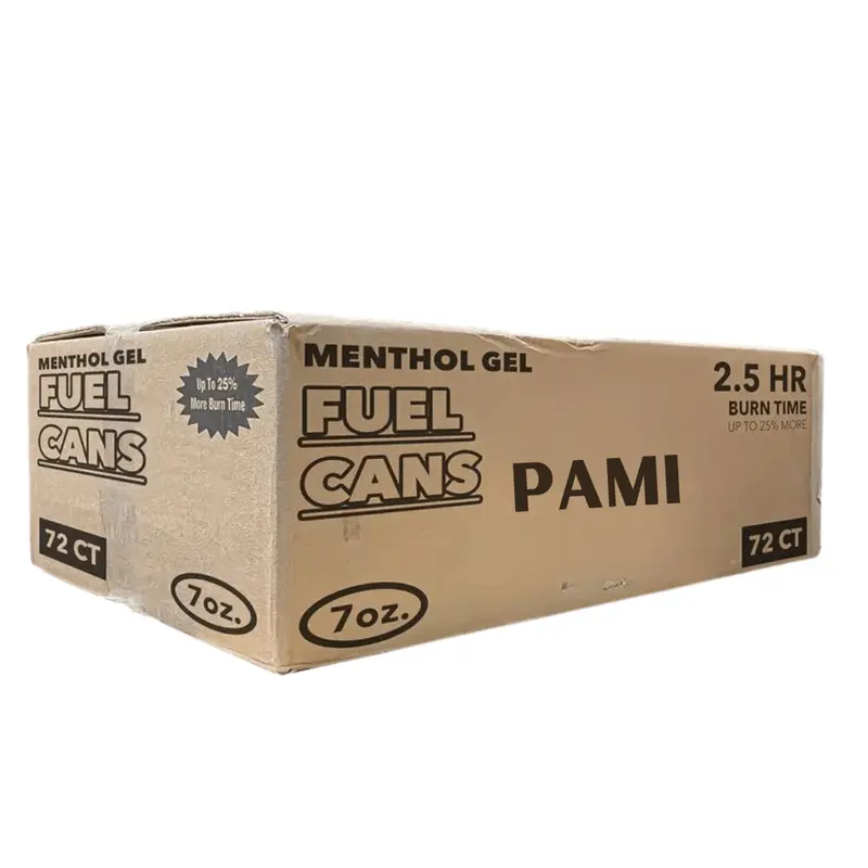 Pami Menthol Gel Cooking Fuel Cans – 2.5-Hour Heating Duration, 72 Per Case 1
