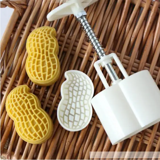 Peanut-Flavored Mooncake Mold – Persimmon-Style Presser For Snowskin & Traditional Pastries 1