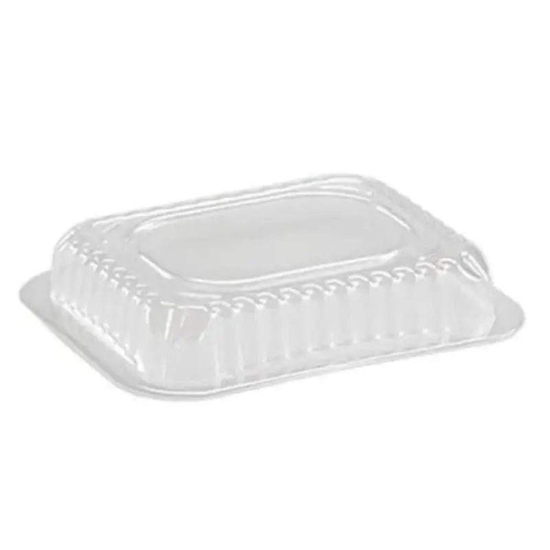 Plastic Dome Lids For 1 Lb Oblong Aluminum Pans (5" X 4") 1